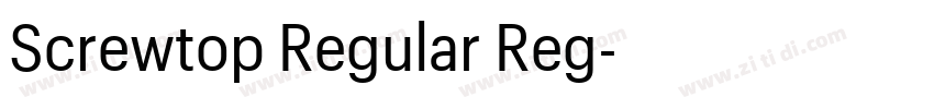 Screwtop Regular Reg字体转换